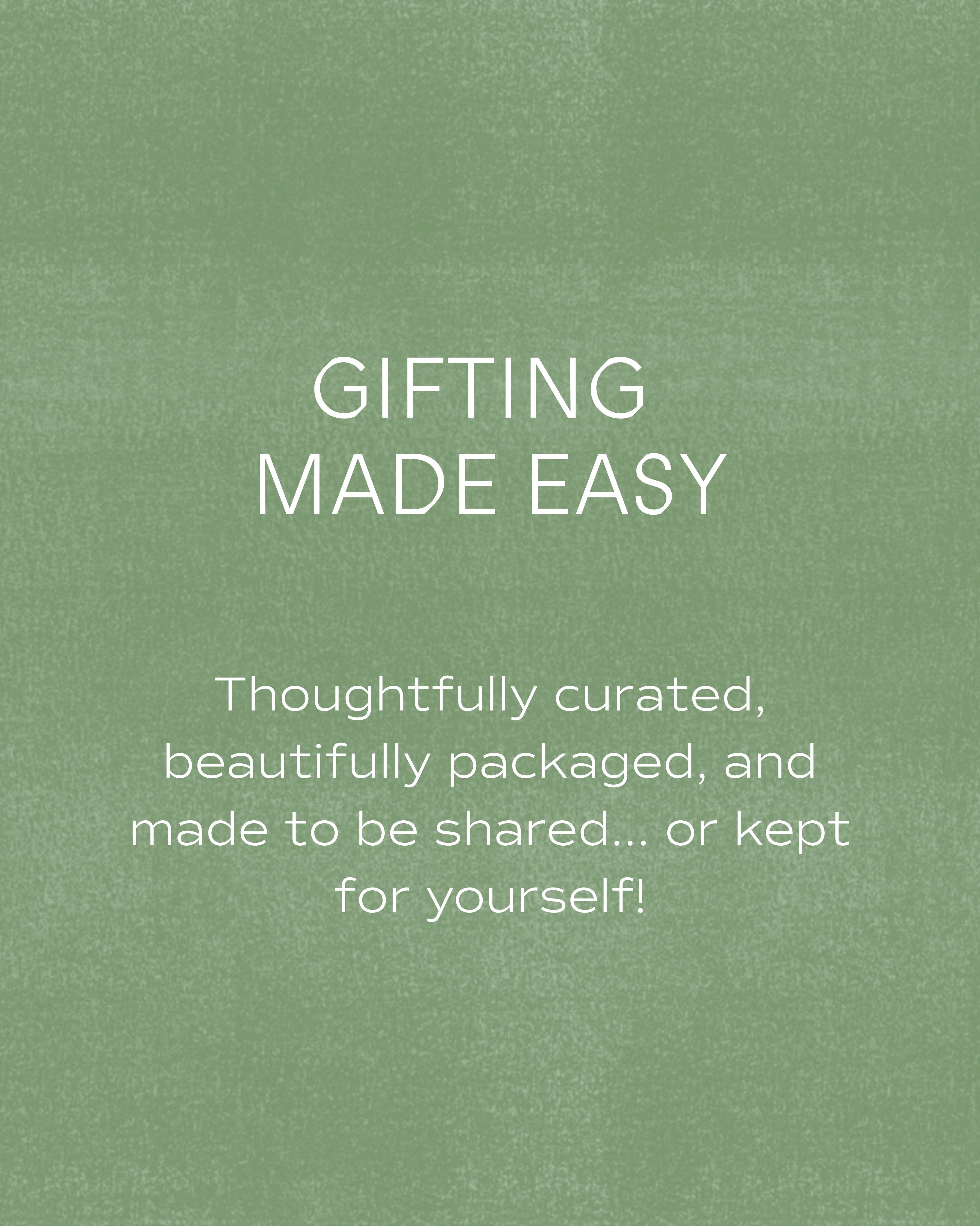 Home page text - Gifting made easy